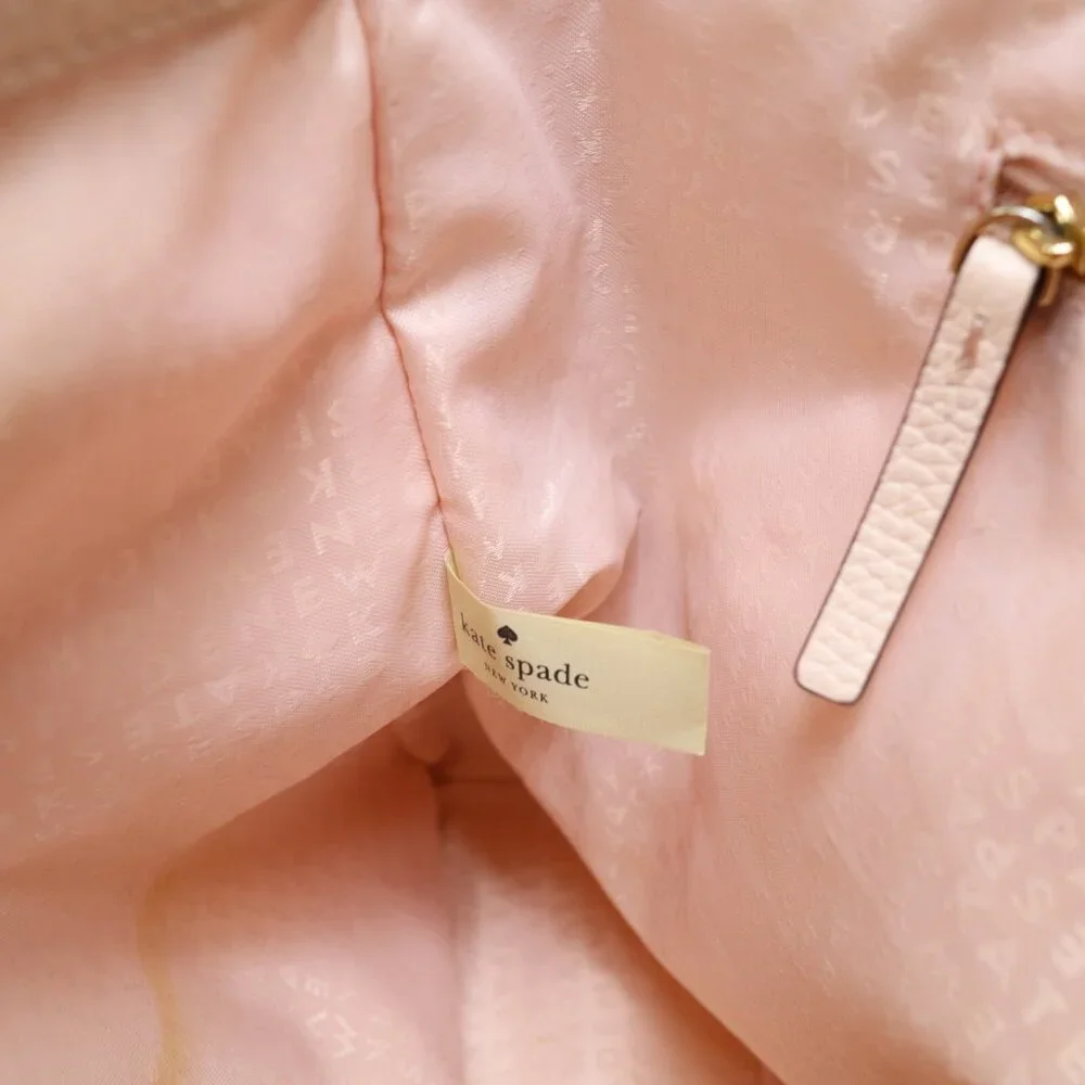 Kate Spade Jenner MacCall Cow Light Pink Leather Shoulder Tote‎ Bag